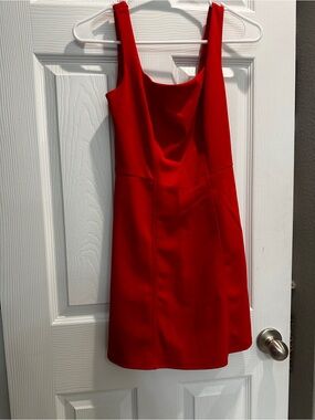 B Darlin Red Sleeveless Mini Dress with Scoop Neck